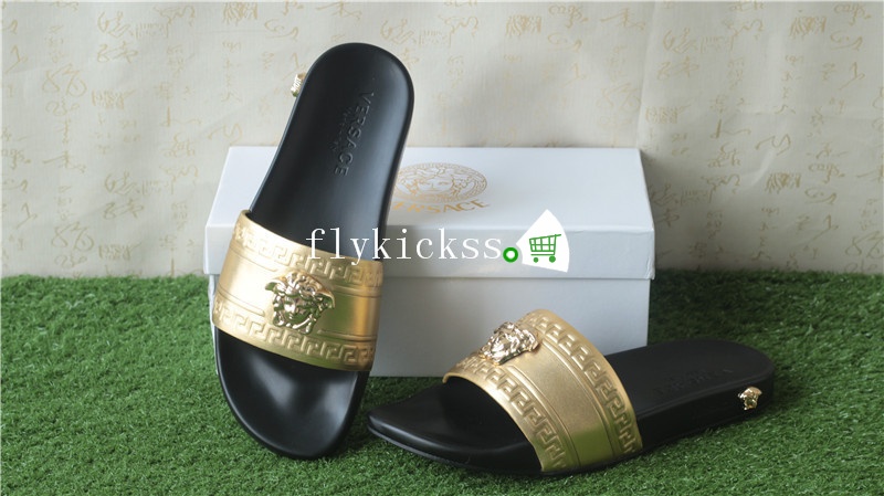 Golden Versace Slipper